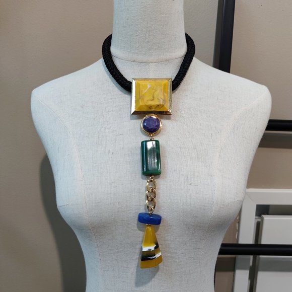 Multi stone Necklace - Picture 2 of 6